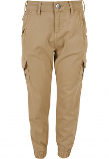 Girls High Waist Cargo Pants unionbeige