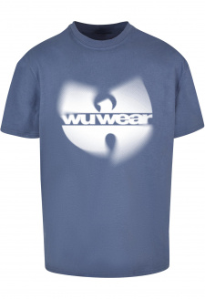 WU Wear Faded Logo Oversize Tee vintageblue