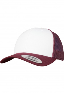 Retro Trucker Colored Front maroon/white/maroon