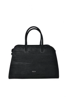 Torba Shopper Damska Z Eko Zamszu Big Star SS574007 Czarna