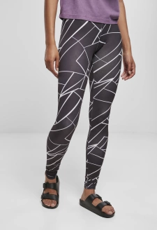 Ladies AOP Leggings geometric black