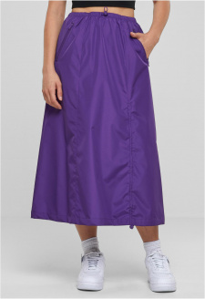 Ladies Ripstop Parachute Midi Skirt realviolet