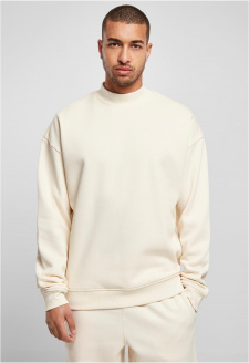 Mock Neck Crew whitesand