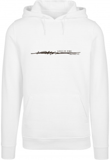 Live In The Moment Hoody white