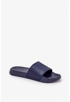 Lekkie Piankowe Klapki Męskie Big Star MM174323 Granatowe