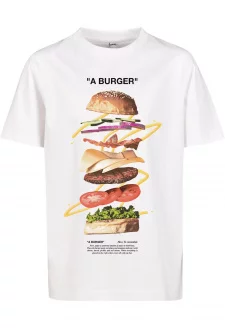 Kids A Burger Tee white