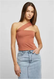 Ladies One Strap Top terracotta