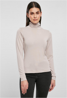 Ladies Modal Turtleneck Longsleeve warmgrey