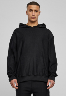 Rib Terry Boxy Hoody black