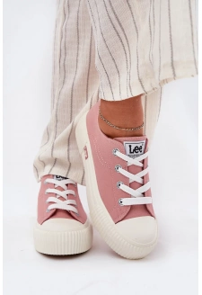 Trampki Damskie Na Platformie LEE ISLA C WOMEN LOW 50251001 Różowe