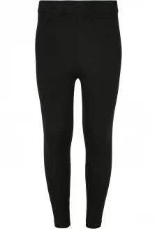 Girls High Waist Jersey Leggings black