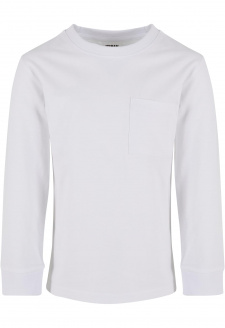 Boys Heavy Oversized Pocket Longsleeve white