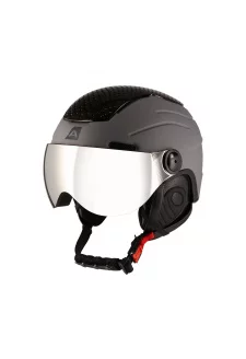 Unisex lyžařská helma se štítem ALPINE PRO ZEWEDE 