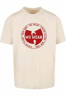 WU Wear Circle Logo Oversize Tee sand