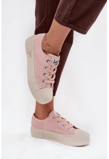 Trampki Damskie Na Platformie LEE ISLA C WOMEN LOW 50253001.78E Różowe