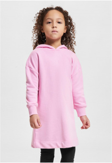 Girls Oversized Terry Hoody Dress girlypink