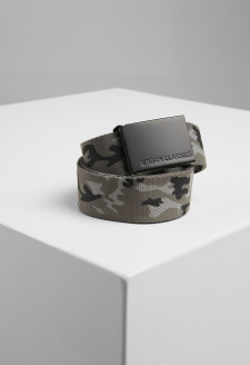 Canvas Belt grey camo/black