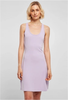 Ladies Modal Short Racer Back Dress lilac