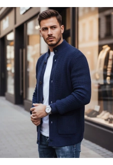 Sweter męski kardigan granatowy Dstreet WX2346