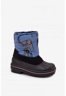 Śniegowce Dziecięce Na Rzep Lee Cooper LCJ-25-10-3774 Niebieskie