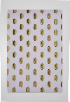 Burger Allover Desk Pad white/multicolor