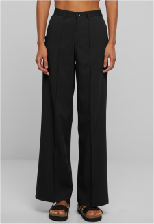 Ladies Wide Pleated Pants black