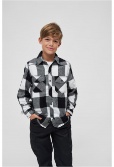 Checkshirt Kids white/black