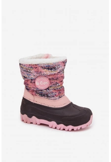 Śniegowce Dziecięce Dziewczęce Na Zamek Lee Cooper LCJ-25-10-3770 Różowe