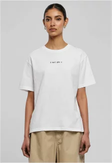 I Don't Give A F Tee white