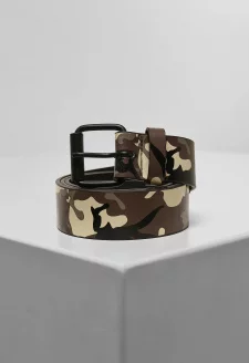 Synthetic Leather Camo Belt browncamo