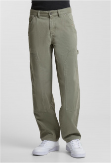 Twill Double Knee Pants palegreen