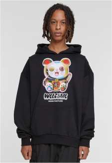 Welcome Cat Ulrta Heavy Oversize Hoodie black