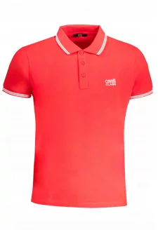PÁNSKE PÁNSKE POLO KRÁTKE RUKÁVY TRIEDY CAVALLI ČERVENÉ