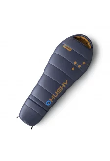 Syntetyczny trzysezonowy śpiwór dziecięcy Kids Magic blue/mustard