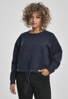 Ladies Oversized Short Raglan Crew midnightnavy