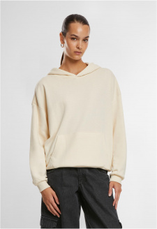 Ladies Light Terry Oversized Hoodie whitesand