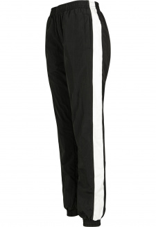 Ladies Striped Crinkle Pants blk/wht