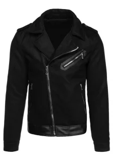 Kurtka zimowa męska ramoneska czarna Dstreet TX4660