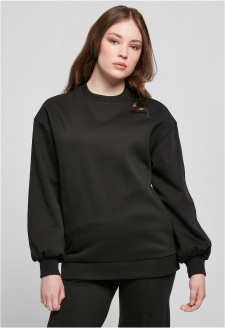 Ladies Organic Oversized Crew black