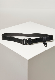 Imitation Leather Belt With Hook black