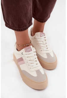 Sneakersy Damskie LEE AILANI WOMEN LOW 50253004.02A Zgaszona Biel