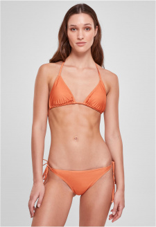 Ladies Recycled Triangle Bikini vintageorange