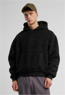 Oversized Teddy Hoody black