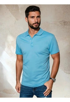Koszulka polo męska niebieska Dstreet PX0552