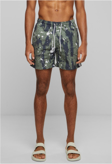 Pattern Swim Shorts white dot camo aop