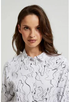 WOMEN'S SHIRT Z-KO-4539 OFF WHITE