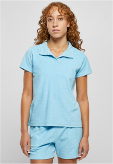 Ladies Towel Polo Tee balticblue