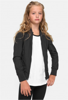 Girls Light Bomber Jacket black