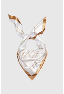 WOMEN'S SCARF L-SZ-4602 WHITE