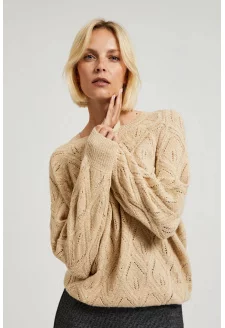 WOMEN'S SWEATER Z-SW-4503 BEIGE MEL